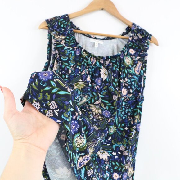 *Maurices Effortless Ruched Floral Tank Top - Picture 5 of 6